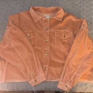 Corduroy Button-Up Jacket